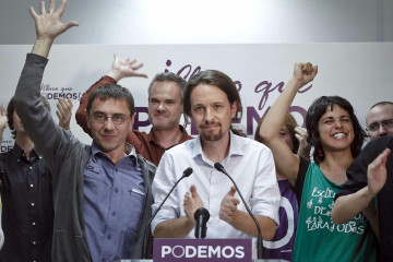 PabloIglesiasliderdelaformacionPodemosenlanochedelaseleccioneseuropeas1